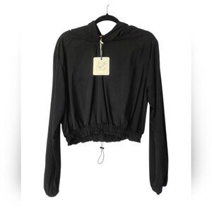 Maglia Nero Black Women's Hooded Top